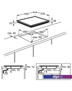 Варочная панель EHF16240XK Electrolux