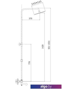 Душевая система HB2422 (хром) Haiba