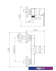 Смеситель Brasko A63022 Cersanit