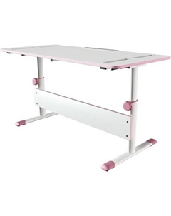 Парта City D2 (без стула, белый/розовый) Polini kids