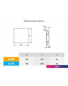 Осевой вентилятор System+ Silent 125 KWS125-PECB125P Awenta