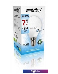 Светодиодная лампа P45 E14 7 Вт 4000 К [SBL-P45-07-40K-E14] Smartbuy