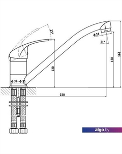 Смеситель Mini 3210213C-G0110 Gross aqua