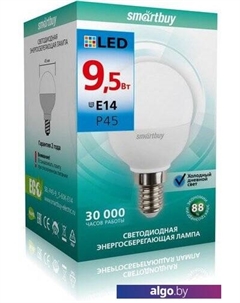 Светодиодная лампа P45 E14 9.5 Вт 6000 К SBL-P45-9_5-60K-E14 Smartbuy