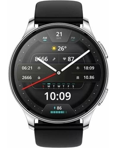 Умные часы POP 3R (серебристый, с силиконовым ремешком) Amazfit