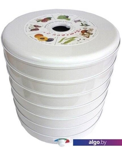 Сушилка для овощей и фруктов Ветерок-2 ЭСОФ-0,6/220 (6 поддонов, белый, пастила) Спектр-прибор