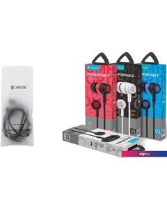 Наушники V1 (красный) Celebrat