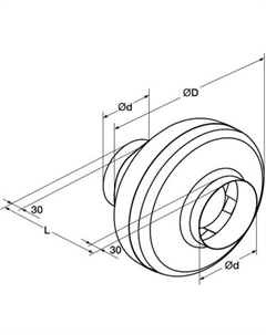 Радиальный вентилятор CFk 160 MAX Shuft