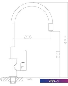 Смеситель Z35-35U (черный/хром) Rossinka silvermix