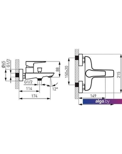 Смеситель Adore Black BDR1BLC Ferro