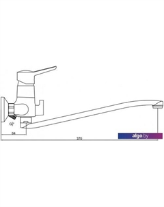Смеситель Alfa 7211313C-35S Gross aqua