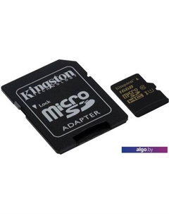 Карта памяти microSDHC UHS-I (Class 10) 16GB + SD адаптер (SDCA10/16GB) Kingston