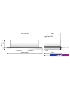 Кухонная вытяжка Интегра 50П-400-В2Л (белый) Elikor