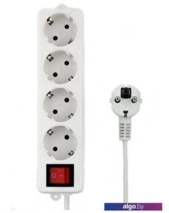 Сетевой фильтр 4 розетки, белый, 3 м (ELB-G4-W-3) Гарнизон