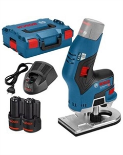 Кромочно-петельный фрезер GKF 12V-8 Professional 06016B0000 (с 2-мя АКБ и кейсом) Bosch