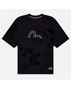 Мужская футболка Heritage Embroidery Seagull All Over Print Flocking Evisu