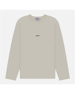 Мужской лонгслив Micrologo Basic Crew Neck Msgm