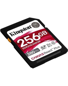 Карта памяти Canvas React Plus V60 SDXC 256GB Kingston