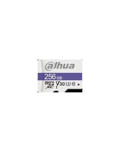 Карта памяти 256GB MicroSD C10/U3/V30 FAT32 (DHI-TF-C100/256GB) Dahua