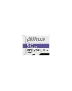Карта памяти Dahua 512GB MicroSD C10/U3/V30 FAT32 (DHI-TF-C100/512GB)
