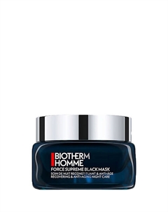 Ночная антивозрастная маска-крем для мужчин Homme Force Supreme Black 50 Biotherm