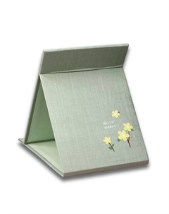 Зеркало настольное "Hello world" green Ilikegift