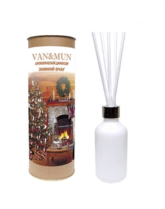 Ароматический диффузор Зимний очаг с палочками 60 Van&mun