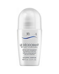 Гипоаллергенный шариковый дезодорант-антиперспирант Lait Corporel Le Deodorant 75 Biotherm