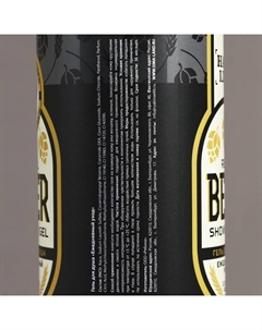 Гель для душа пиво, 400 мл, аромат хвои Hard line