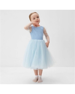 Платье нарядное детское : PartyDress, цвет голубой, рост 116 см Minaku