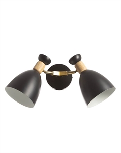 Бра «Канди» 2хЕ27 40 Вт черный 35×12×22 см Bayerlux