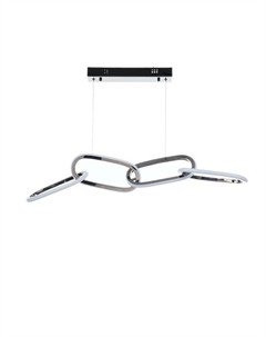 Светильник с ПДУ «Меган» 4хLED 45 Вт 3000-6000К черный хром 89×18×23-123 см Bayerlux