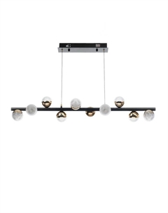 Светильник с ПДУ «Рикардо» 10хLED 40 Вт черно-золотой 88×16×20-120 см Bayerlux