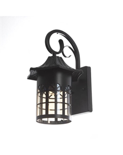 Бра «Рид» Е27 40 Вт черный 19×20×34 см Bayerlux