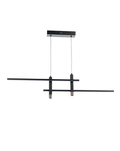 Светильник с ПДУ «Монтана» LED 30 Вт 3000-6000К черно-золотой 91×7×21 см Bayerlux