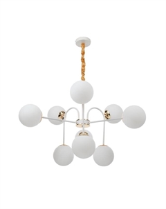 Люстра «Пунто» 9хЕ27 бело-золотой 76×76×78 см Bayerlux