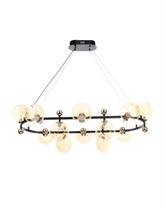 Люстра потолочная «Авери», 12хG9, черно-золотой, 90×58×28 см Bayerlux