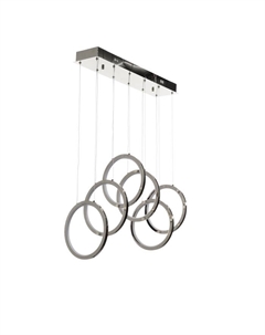 Светильник с ПДУ «Лорейн» LED 60 Вт 3000-6000К черный хром 55.5×25×25-125 см Bayerlux