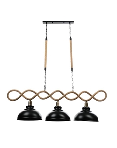 Люстра «Цех» 3хЕ27 40 В черный 120×30×35 см Bayerlux