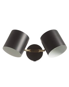 Бра «Азурит» 2хЕ27 40 Вт черный 11×12×36 см Bayerlux