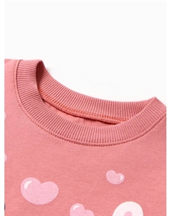 Лонгслив для девочки, рост 80 см, розовый Luneva