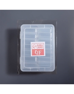 Органайзер для хранения мелочей, 14 блоков, 16.5×12.7×6 см, прозрачный Qf