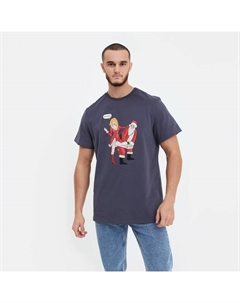 Футболка мужская новогодняя, графит, размер 52 Mark formelle