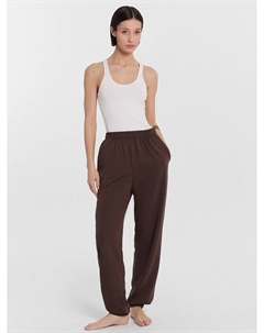 Брюки домашние женские коричневые Mark formelle
