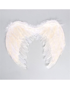 Крылья ангела, 40×35 см, на резинке, белые Страна карнавалия