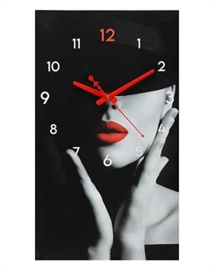 Часы-картина настенные интерьерные "Алая загадка", бесшумные, 35 х 60 см Сюжет