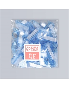 Щётки для маникюра/педикюра, набор 50 шт., голубые Qf