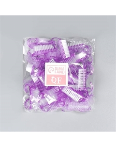 Щётки для маникюра/педикюра, набор 50 шт., фиолетовые Qf