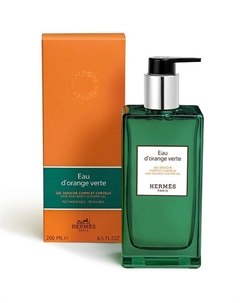 HERMES Парфюмированный гель-шампунь Eau D'Orange Verte, для тела и волос 200 Hermes