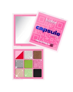 Тени для век палетка: матовые, блестящие CAPSULE B.colour professional
